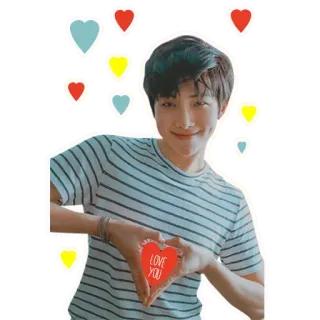 💜 LOVE YOU любовь, сердце, kpop, айдол, милый, привязанность whatsapp sticker