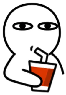 🍺 kartun, minuman, sedotan, minuman, manusia stik telegram sticker