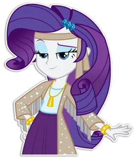 😏 Rarity My Little Pony raridade, mylittlepony, desenhoanimado, equestriagirls telegram sticker