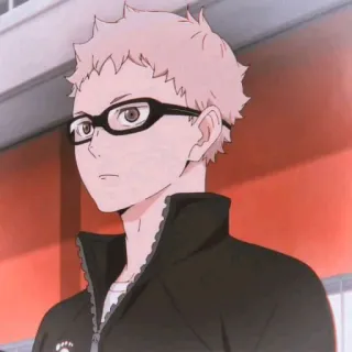 🍤 Kei Tsukishima Haikyuu!! Anime, Haikyuu, Kei Tsukishima, Tsukishima, Bola voli telegram sticker