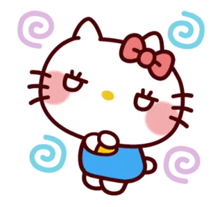 😼 Hello Kitty hello kitty, dibujos animados, kawaii, lindo whatsapp sticker