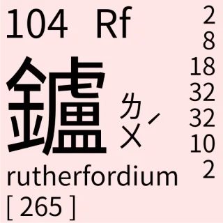 🇹🇼 rutherfordium Chemie, Periodensystem, Element, Rutherfordium, Wissenschaft telegram sticker
