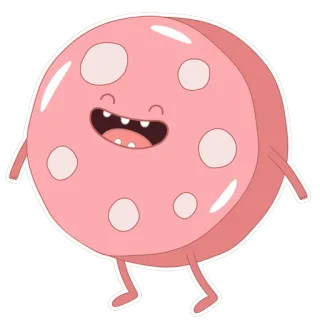 😁 Lumpy Space Princess Adventure Time Desenho animado, Rosa, Irregular, Espaço, Princesa, Hora de Aventura telegram sticker