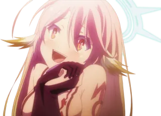 😃 Shiro No Game No Life Anime, Lindo, Chica, Shiro, No Game No Life, Fanart whatsapp sticker