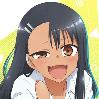 🌟 Nagatoro Don't Toy With Me, Miss Nagatoro Anime, Cartoon, Manga, Nagatoro, Charakter, Lustig whatsapp sticker