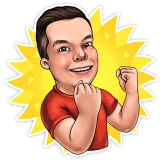 😀 Kartun, Pria, Orang, Karakter, Stiker telegram sticker