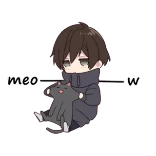 😺 meow gatto, anime, carino, kawaii, miao telegram sticker