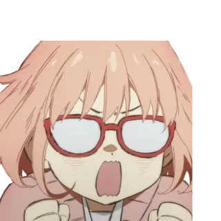 😱 anime, angry, frustrated, cartoon, character whatsapp sticker