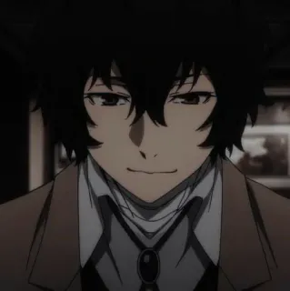 🪙 Osamu Dazai Bungo Stray Dogs Anime, Dazai, Bungo Stray Dogs, Manga, Chân dung telegram sticker