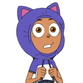 🙀 Luz Noceda The Owl House Dibujos animados, Disney, Animado, Personaje, Gato, Sudadera con capucha telegram sticker