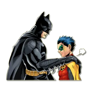👥 Batman バットマン, ロビン, スーパーヒーロー, コミック, DCコミックス telegram sticker