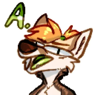 🅱️ A. Furry, Tier, Cartoon, Meme, Ausdruck, Sticker telegram sticker