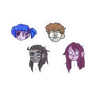 🎸 sally face, gaming, charaktere, cartoon telegram sticker