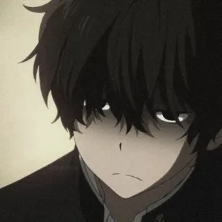 ☹️ anime, manga, cartoon, character telegram sticker