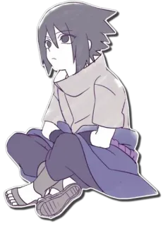 😕 Sasuke Uchiha Naruto Anime, Manga, Sasuke, Uchiha, Naruto, Kreskówka telegram sticker