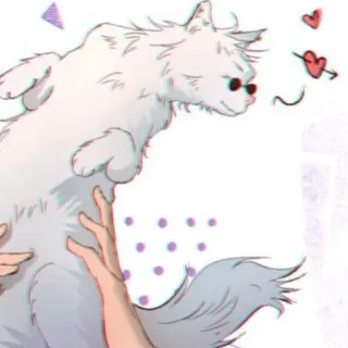 🐈 Katze, Tier, Haustier, süß, kawaii, Herz telegram sticker