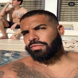 💡 Drake Drake, Musicista, Rapper, Cantante, Artista, Ritratto telegram sticker