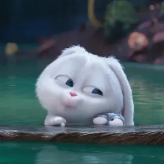 🐰 Snowball The Secret Life of Pets rabbit, bunny, animal, cartoon telegram sticker