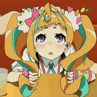 🌈 аниме, милый, каваий, слезы, грустный, мультфильм, девочка, персонаж telegram sticker