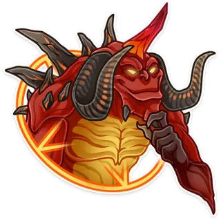 😏 Diablo demone, mostro, videogioco, fantasy, diavolo telegram sticker