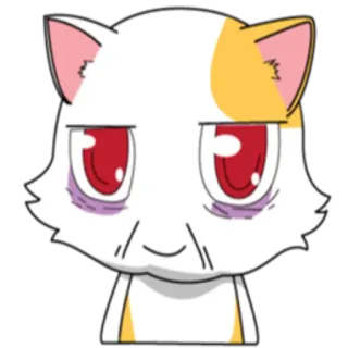😐 猫, 动物, 可爱, 卡通, 贴纸 whatsapp sticker