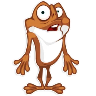 😳 만화, 개구리, 스티커, 동물, 양서류 telegram sticker