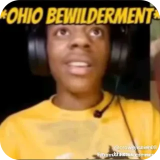 😲 IShowSpeed *OHIO BEWILDERMENT* whatsapp sticker