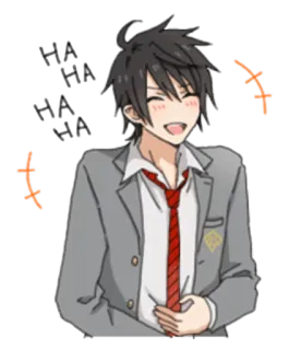 😂 Anime, Đồng phục học sinh, Phim hoạt hình, Vui vẻ, Học sinh telegram sticker