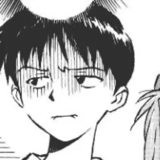 😑 Shinji Ikari Neon Genesis Evangelion Anime, Manga, Expression, Shinji, Evangelion, Personnage telegram sticker