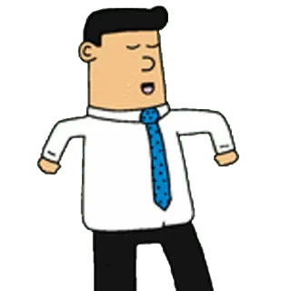 😌 Dogbert Dogbert, cartoon, Dilbert, business, office, worker telegram sticker