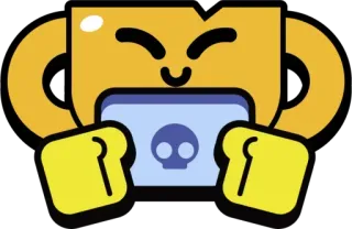 📲 video game, emoji, skull, yellow, cartoon telegram sticker