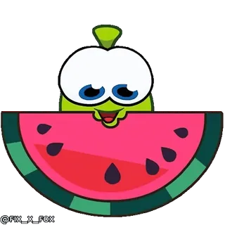 😋 Om Nom Cut the Rope telegram sticker