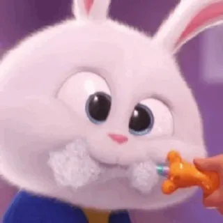 🐰 Snowball The Secret Life of Pets Hase, Kaninchen, Cartoon, Tier telegram sticker