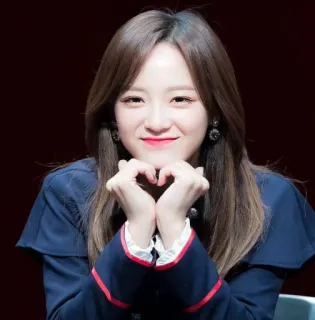 💙 donna, cuore, carino, sorridente, coreano, idol telegram sticker