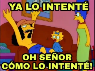 Voy al rato @SimpsonsGrupo telegram stickers