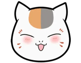 ☺️ gato, animal, mascota, lindo, feliz, dibujo animado whatsapp sticker