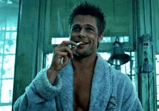 😎 Tyler Durden Fight Club phim, nhân vật, hút thuốc, Tyler Durden, Fight Club, Brad Pitt whatsapp sticker