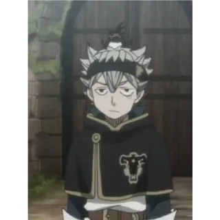 🙂 Asta Black Clover 애니메이션, 만화, 블랙 클로버, 아스타, 애니메이션 캐릭터 whatsapp sticker