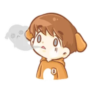 😵 Desenho animado, Anime, Menino, Personagem, Fofo, Adesivo telegram sticker