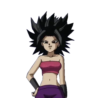 🤨 Caulifla Dragon Ball Super anime, karakter, wanita, dragon ball super, caulifla whatsapp sticker