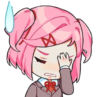 @GreySunders || Doki Doki Literature Club! telegram stickers