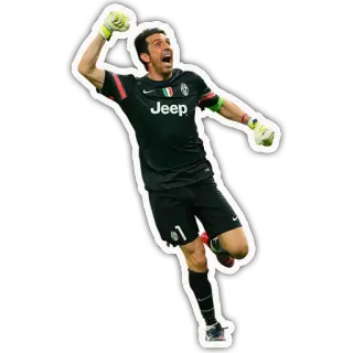 🔼 Gianluigi Buffon футбол, вратарь, Буффон, Ювентус telegram sticker