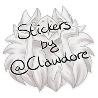 🖌 Stickers by @Clawdore stickers, art, dessin, clawdore, art numérique, artiste telegram sticker