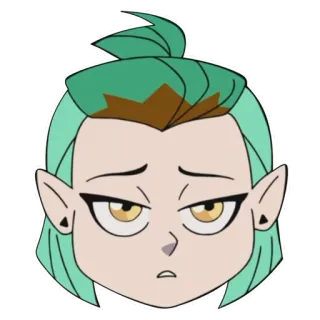 😞 Amity Blight The Owl House อมิตี้ ไบลท์, บ้านนกฮูก, การ์ตูน, ดิสนีย์, แอนิเมชั่น telegram sticker