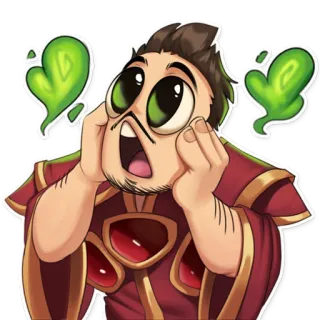 😲 Мультфильм, Реакция, В шоке, Обеспокоен, Выражение лица, Лицо telegram sticker