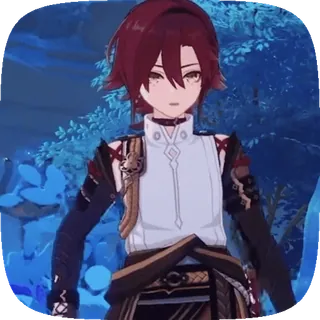 🤕 Heizou Genshin Impact アニメ, ゲーム, 原神, 平蔵, キャラクター telegram sticker