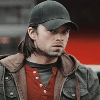 😐 Bucky Barnes Баки Барнс, Себастьян Стэн, Marvel, Зимний Солдат, Персонаж, Мужчина telegram sticker