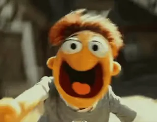 😝 Beaker The Muppets маппет, бикер, кукла, персонаж, смешной, милый telegram sticker