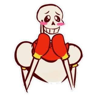 😊 Papyrus Undertale Papyrus, Undertale, Squelette, Anime, Mignon, Rouge telegram sticker