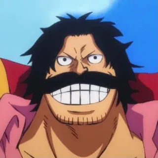 😁 Gol D. Roger One Piece One Piece, Anime, Manga, Gol D. Roger, Roi des pirates, Personnage, Sticker telegram sticker